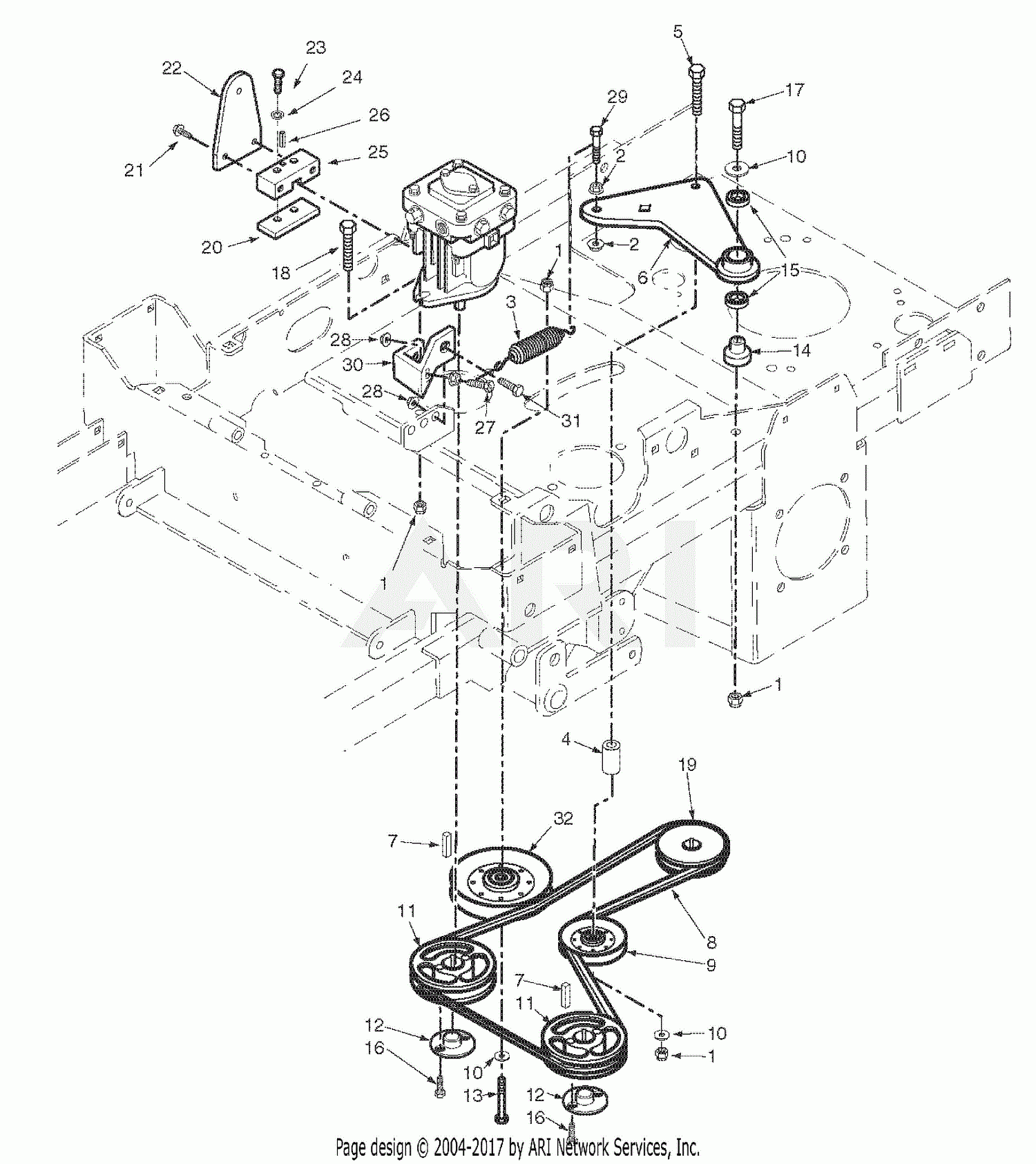 Scag STC61V 730FX Tiger Cat S N H6100001 H6199999 Parts Diagram For