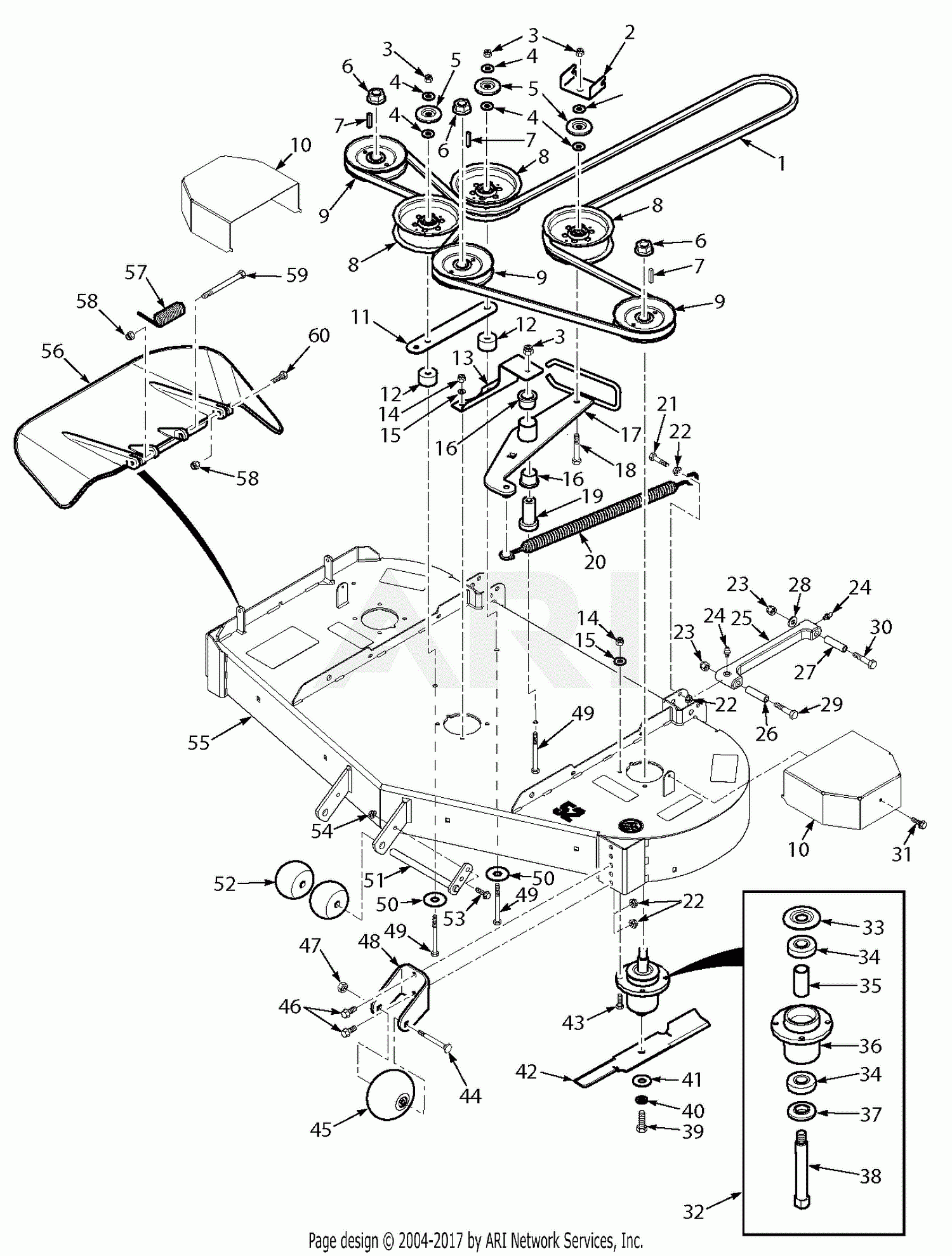 Scag SZL48 22KT Liberty Z S N K7100400 K7199999 Parts Diagram For 48 