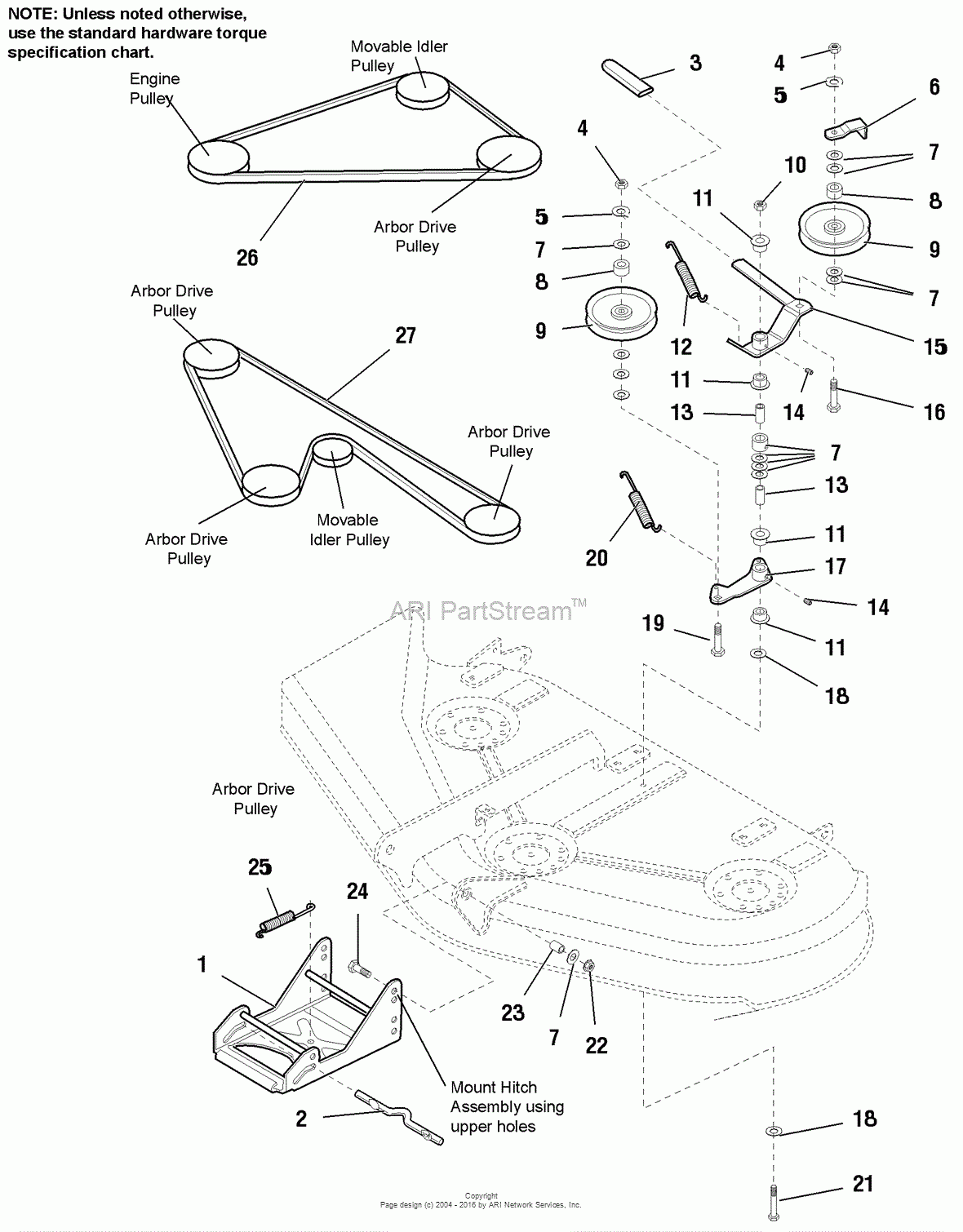 Simplicity 1692684 44 Mower Deck Parts Diagram For 44 50 Mower