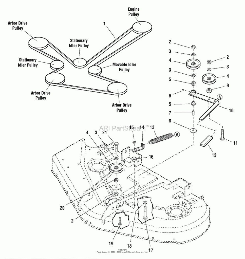 Simplicity 1694755 50 Mower Deck Parts Diagram For 44 50 Mower 