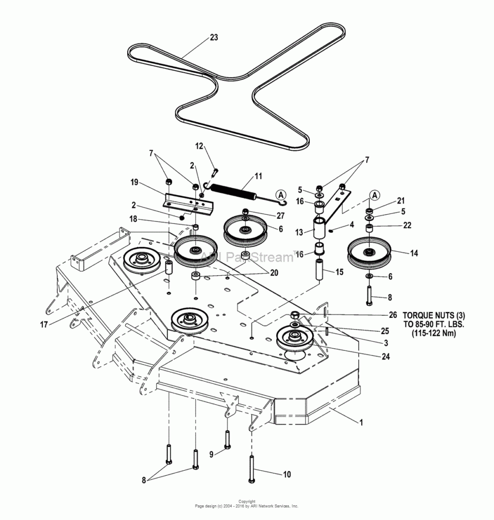 Simplicity 1694770 48 Mower Deck Parts Diagram For 48 52 Mower 