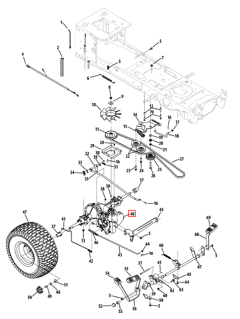 Tech Gear Cub Cadet Ltx 1045 Deck Diagram