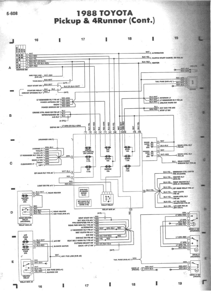 Wiring Diagrams For Cars Fuel Pump Toyota Pickup Bed Dimensions Funonline