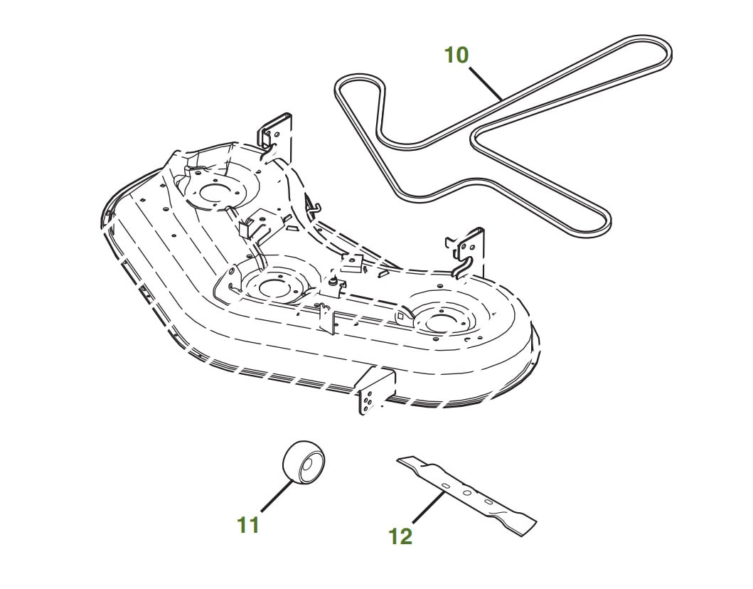 Z355E 48 in Accel Deep Edge Mower Deck